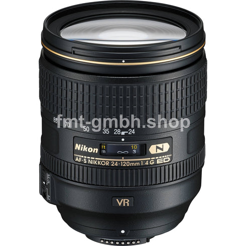 Nikon AF-S 24-120mm 1:4G ED VR Objektiv (77 mm Filtergewinde) inkl. HB-53