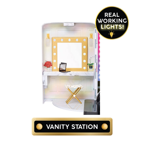 Rainbow High Vision World Tour Bus & Bühne - 4-in-1-Deluxe-Spielset mit Lichtern