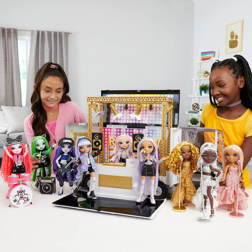 Rainbow High Vision World Tour Bus & Bühne - 4-in-1-Deluxe-Spielset mit Lichtern