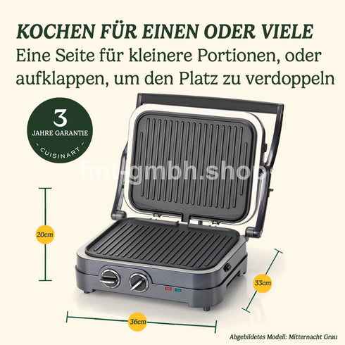 Cuisinart Griddle & Grill Sandwichtoaster, Kontaktgrill, elektrische Grillplatte