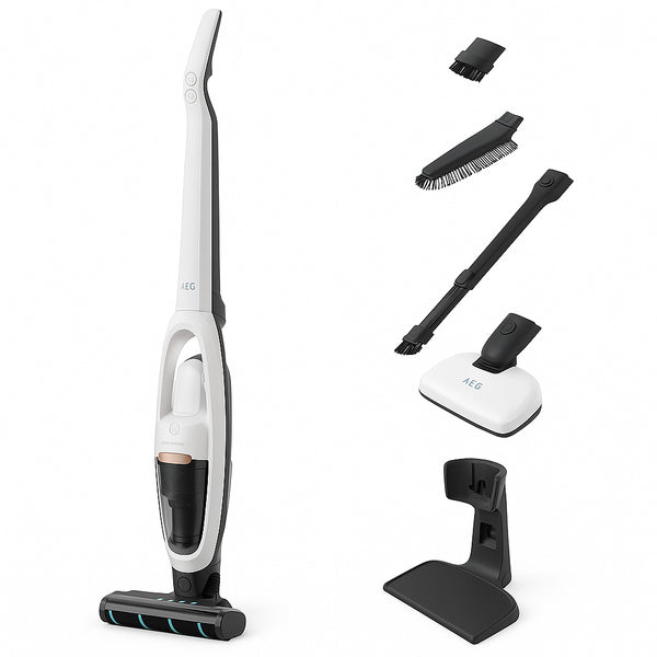 AEG HYGIENIC 5000 AS52HP25SH Akku-Staubsauger, leise 80 dB(A), 55 Min. Laufzeit